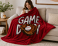 Game Day Baseball Blanket – Cozy Sports Throw for Baseball Moms & Fans – 50x60 Soft Fleece Game Day Blanket