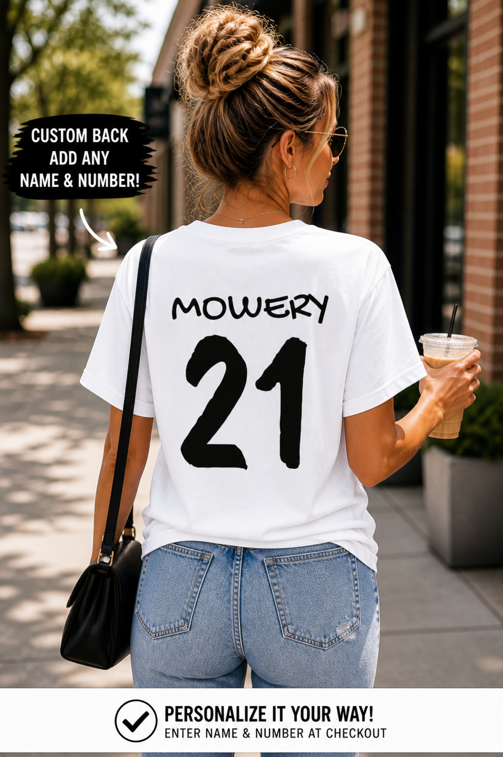 Custom Baseball Shirt – Personalized Name & Number Tee – Game Day Shirt – Baseball Mom Shirt – Sports Fan Tee – Unisex Garment-Dyed T-Shirt